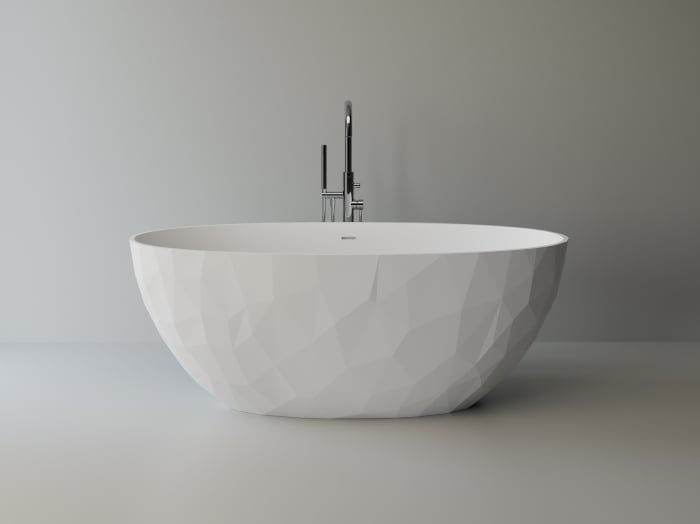 Cada Cast Marble Aruba 1669X823X620 Cu Preaplin Integrat, Ventil Click-Clack