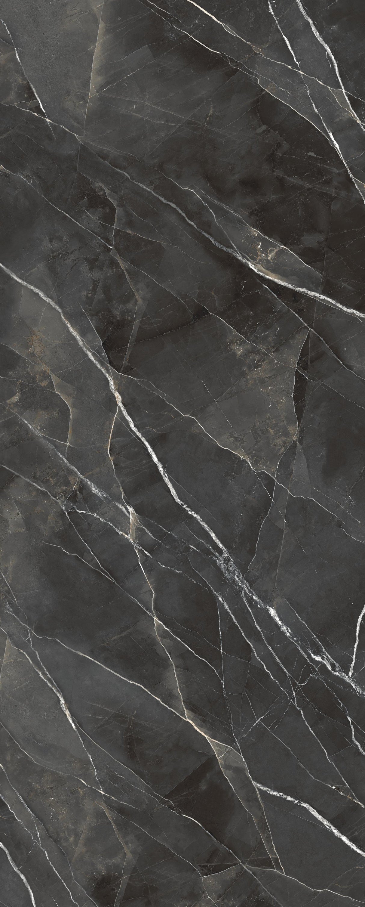 Gresie Laminam Marble Calacatta Black, Lucios, Aspect Marmura Negru 5mm
