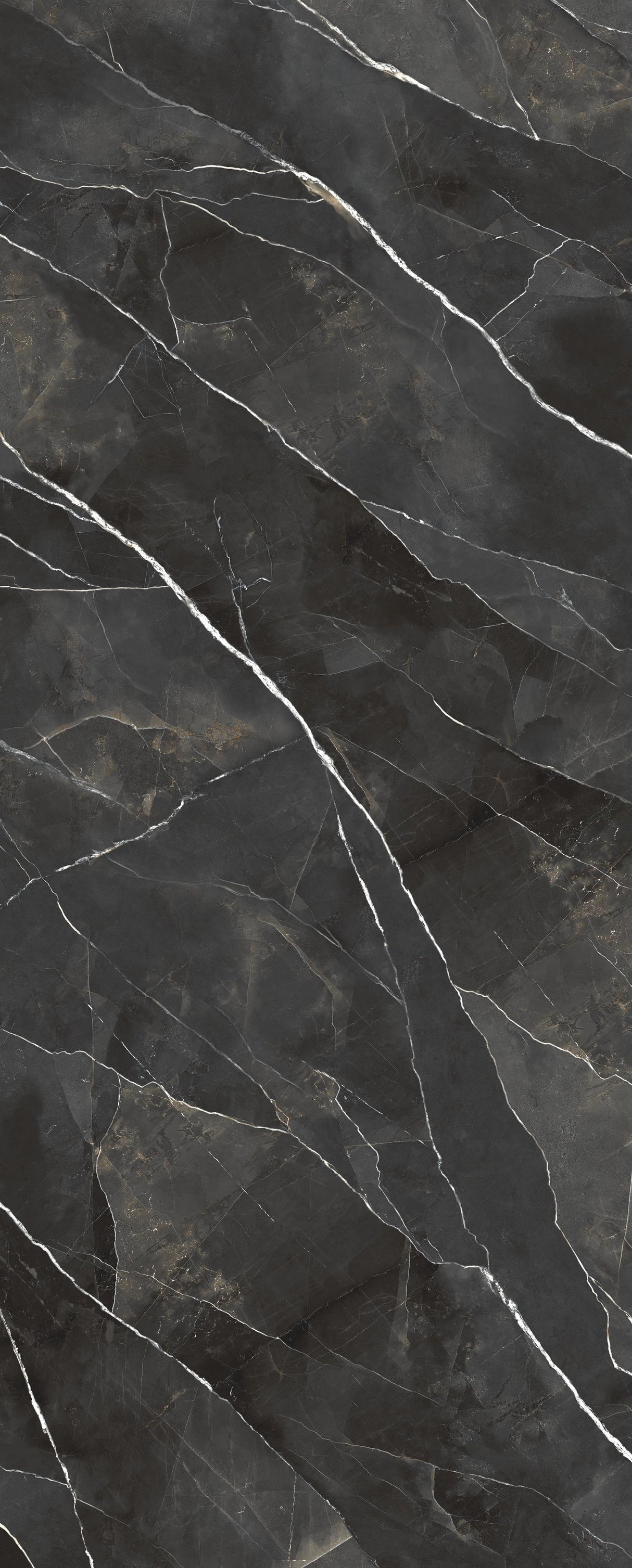 Gresie Laminam Marble Calacatta Black, Lucios, Aspect Marmura Negru 5mm
