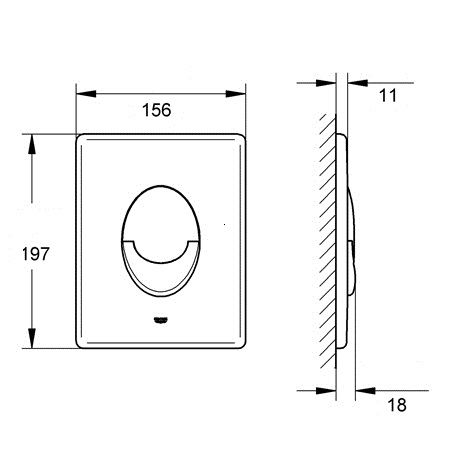 Clapeta Actionare Rezervor Incastrat Grohe Skate Air Crom