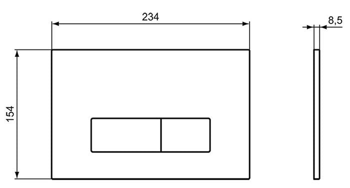 Clapeta Actionare Mecanica Ideal Standard Oleas M2 Dual Crom