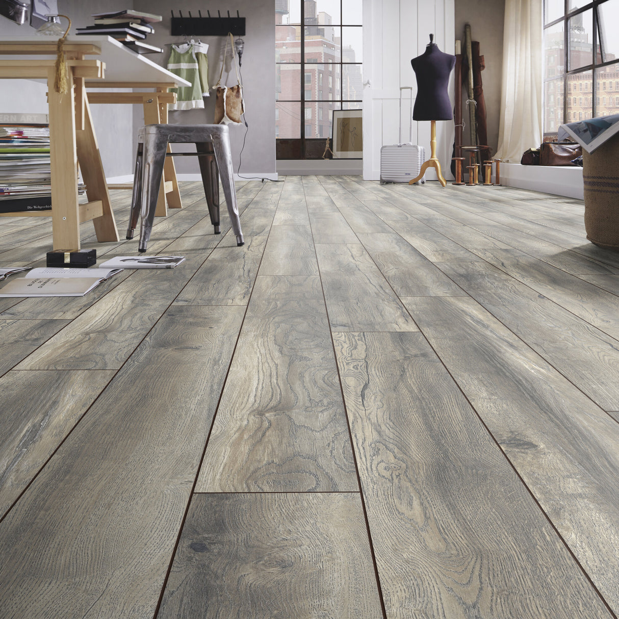 Parchet Kronotex Laminat Amazone Nxclic 10Mm 3572 Harbour Oak Gri