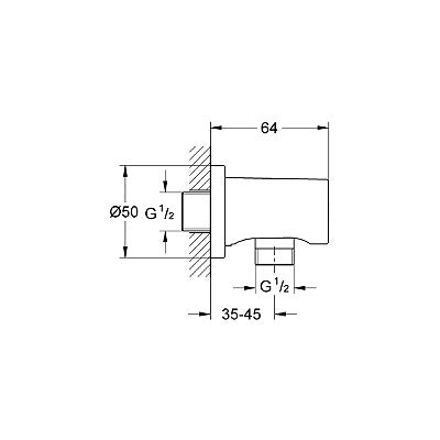 Fixfit Grohe  Rainshower Brushed Cool Sunrise