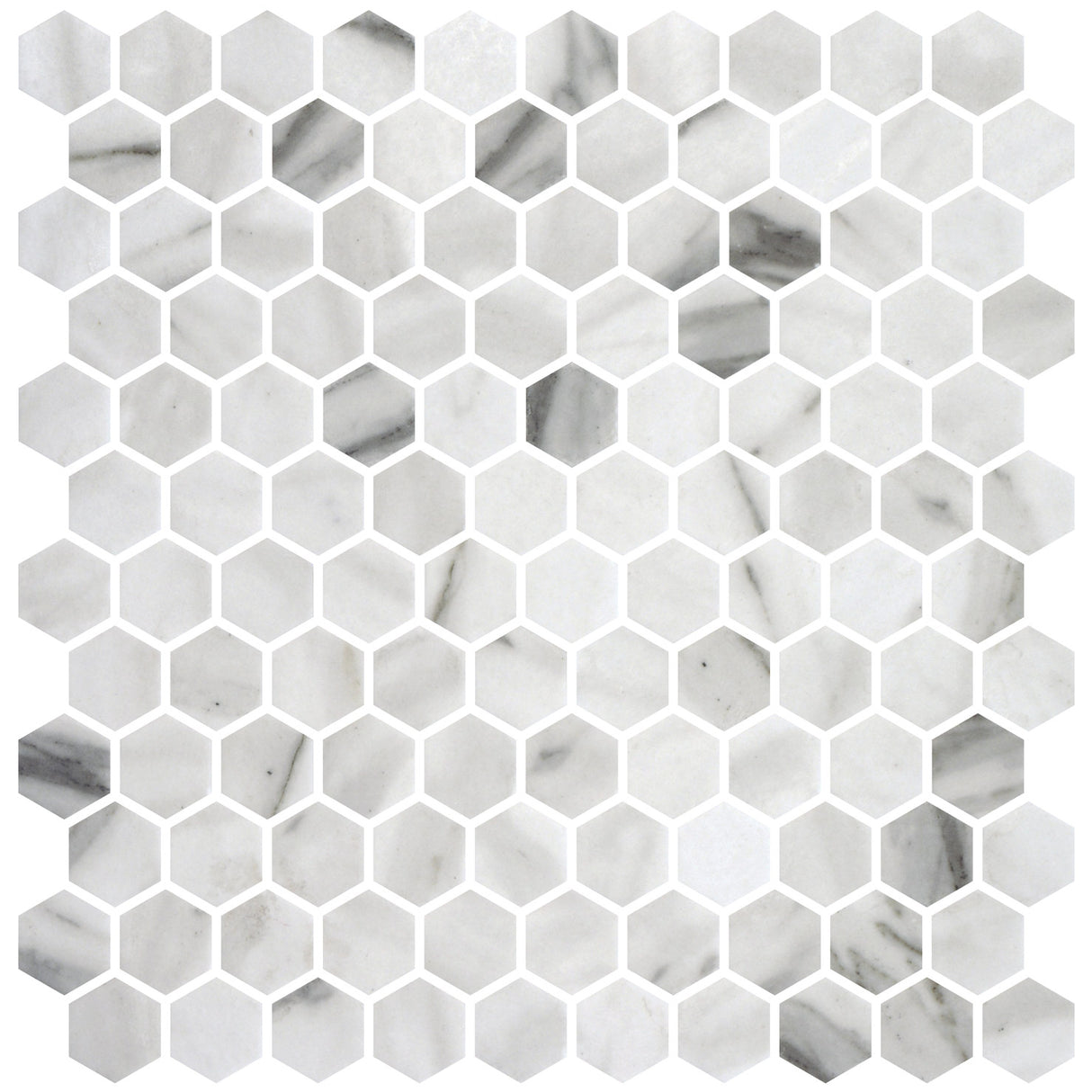 Mozaic Onix, Hex Ecostones Calcatta Matte, Mat, Sticla, Aspect Marmura, 29x29cm