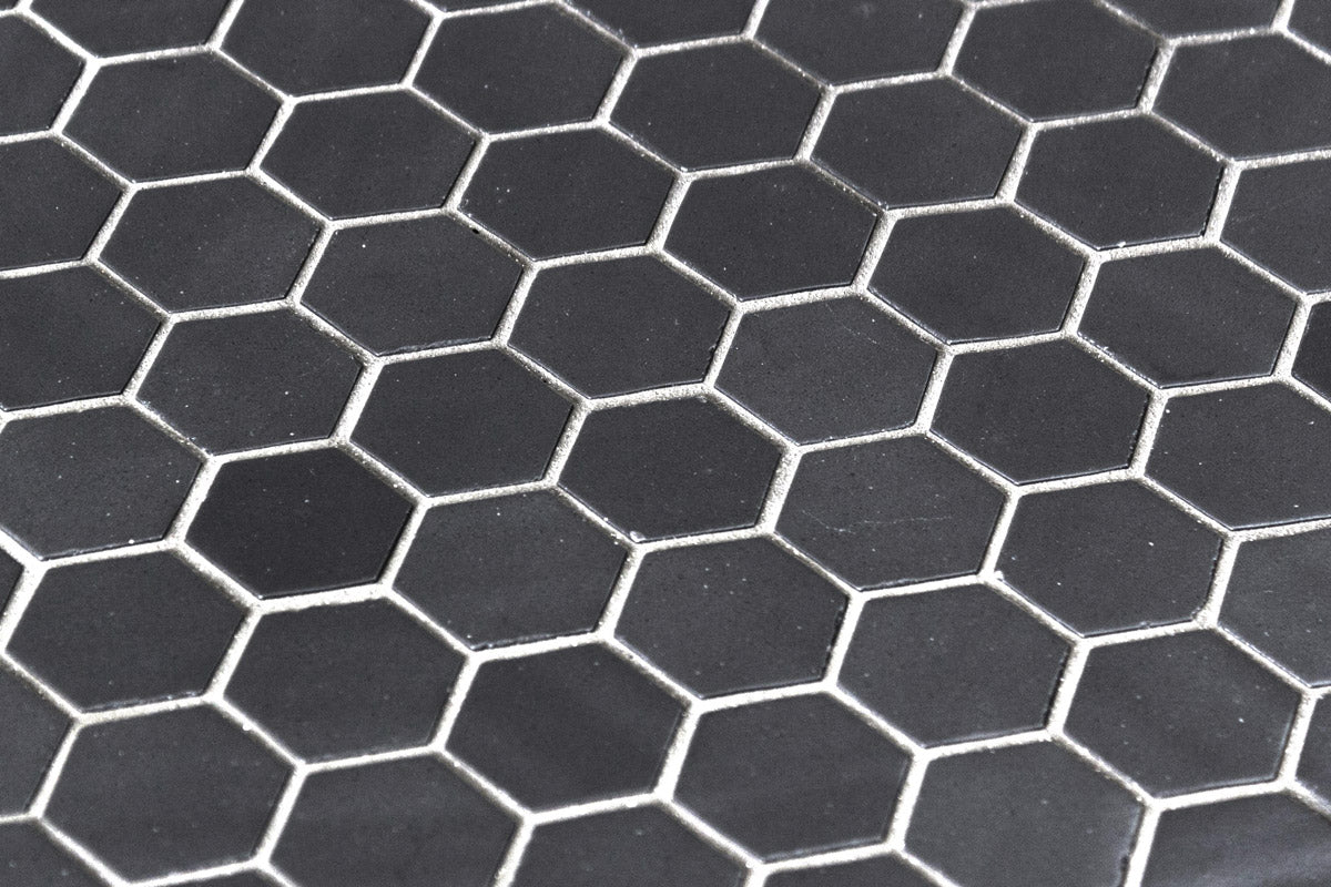 Mozaic Onix, Hex Natureglass Black Matte, Mat, Sticla, Aspect Uni, 29x29cm