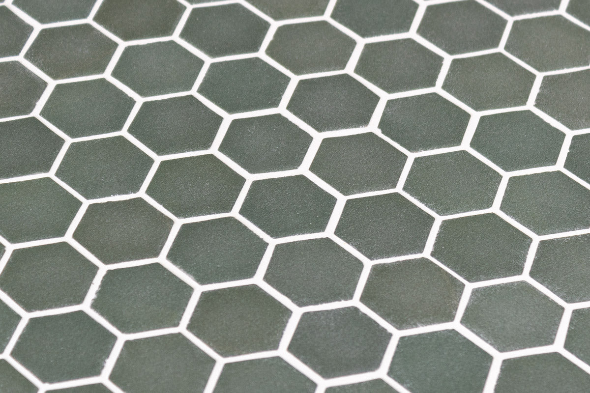 Mozaic Onix, Hex Stoneglass Grenn, Mat, Sticla, Aspect Uni, 29x29cm