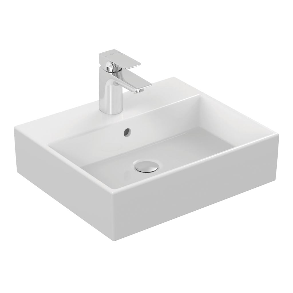 Lavoar Ideal Standard  Strada 50X42 Cu Gaura Pentru Baterie Si Preaplin,