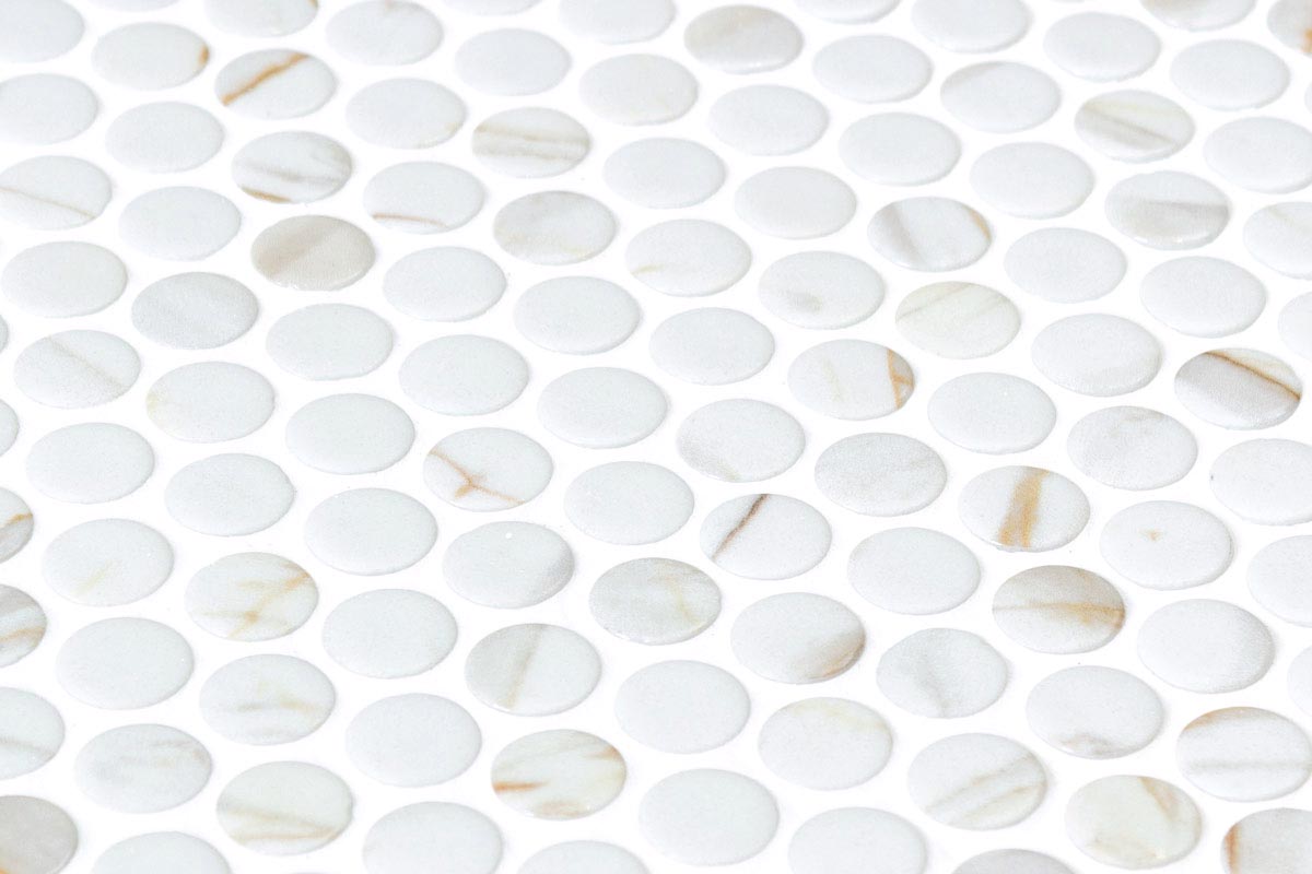 Mozaic Onix, Penny Ecostones Calcatta Gold Matte, Mat, Sticla, Aspect Multicolor, 29x29cm