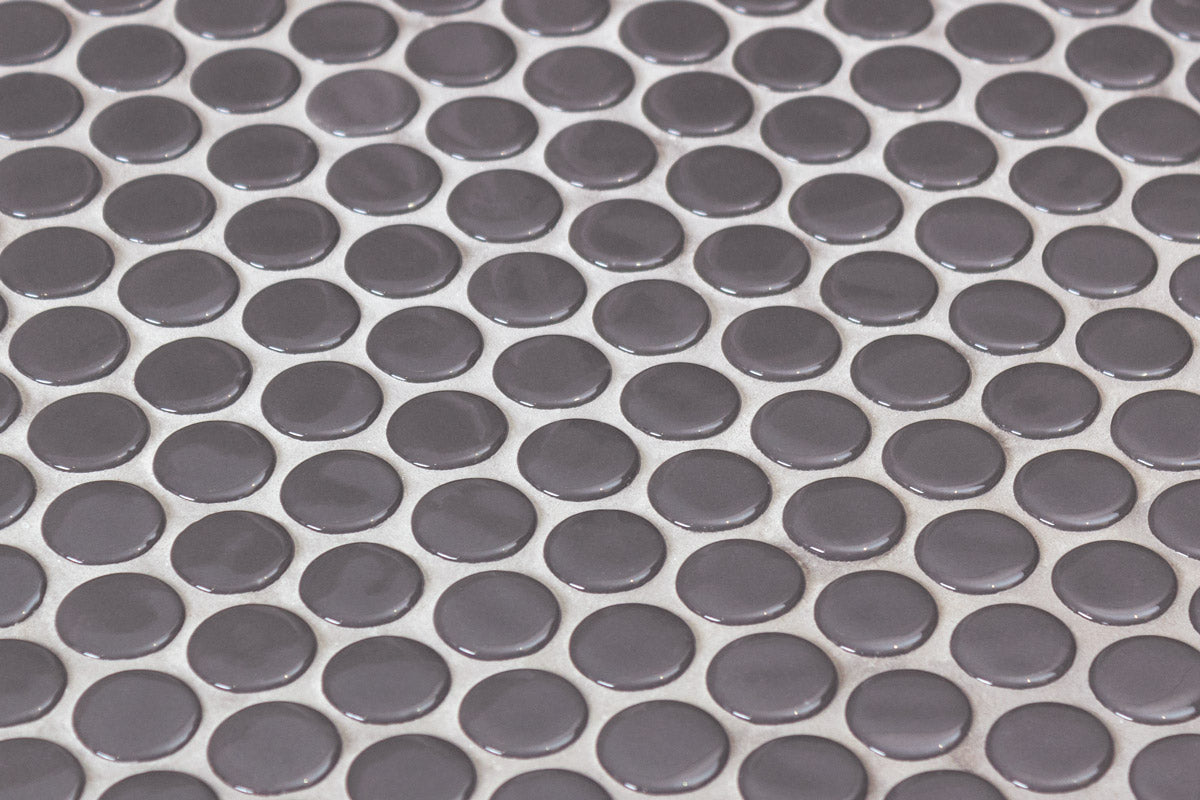 Mozaic Onix, Penny Dark Grey Shiny, Mat, Sticla, Aspect Uni, 29x29cm