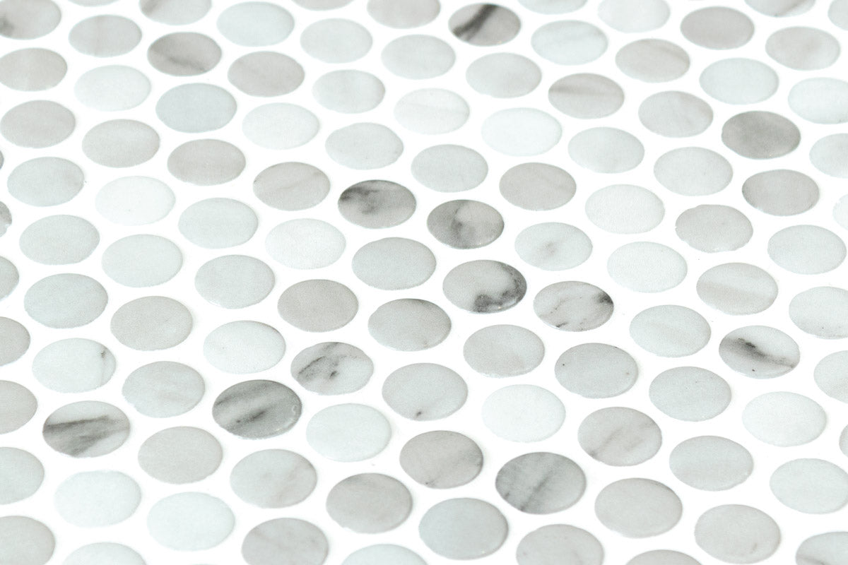 Mozaic Onix, Penny Ecostones Thassos Matte , Mat, Sticla, Aspect Multicolor, 29x29cm