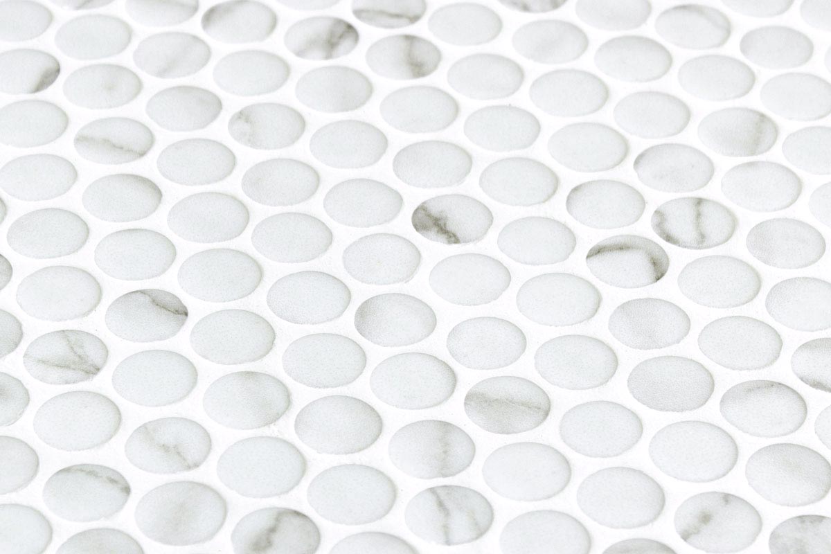 Mozaic Onix, Penny Ecostones Venato White Matte, Mat, Sticla, Aspect Multicolor, 29x29cm