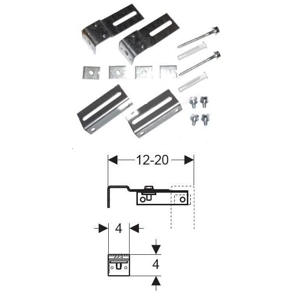 Set Fixare Rapida Geberit Duofix Delta