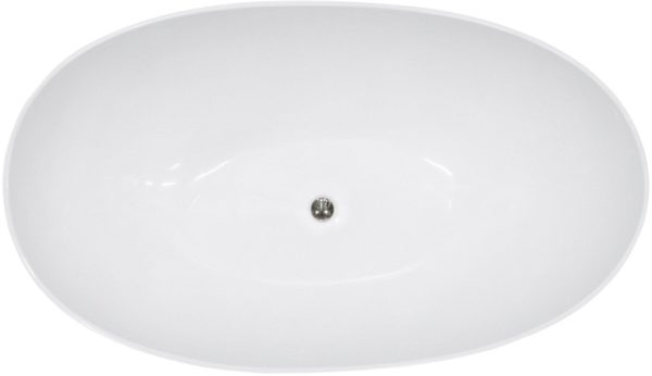 Cada Besco Freestanding Siya 171X101 Cm, Black&White