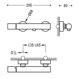 Baterie dus evident TRES Max, Crom lucios