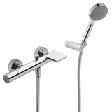 Baterie cada cu 2 iesiri TRES Max, Crom lucios