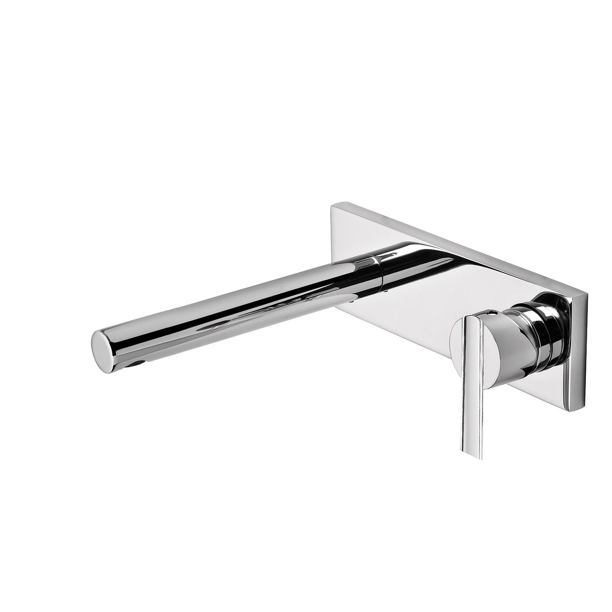 Baterie lavoar incastrata cu pipa lunga, TRES Lex-Alp, Crom lucios