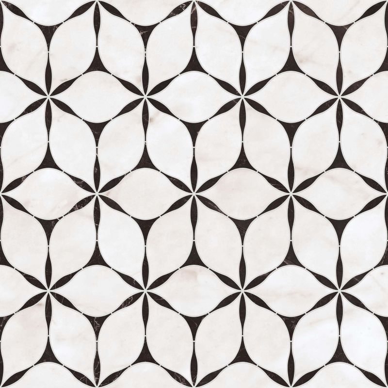 Gresie Abk Sensi Fantasy Flower, Aspect Marmura, Lucios, 120X280 Cm