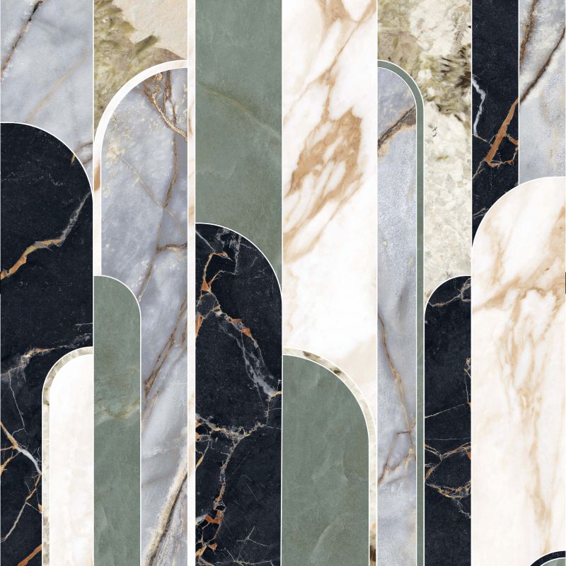 Gresie Abk Sensi Fantasy Arches, Aspect Marmura, Lucios, 120X280 Cm