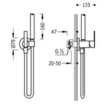 Duseta TRES Lex-Alp, Crom lucios