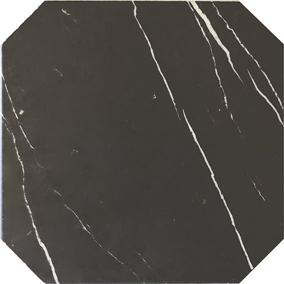 Gresie Equipe, Octagon Mármol Negro, Mat, Aspect Marmura, 20x20cm