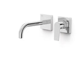 Baterie Lavoar Project Tres, Din Perete, Pipa 18 Cm, Corp Incastrat Inclus, Crom