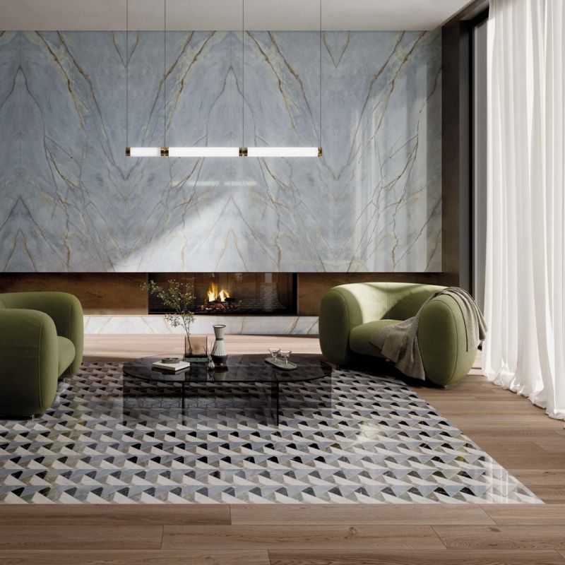 Gresie Abk Sensi Fantasy Tips, Aspect Marmura, Lucios, 120X280 Cm