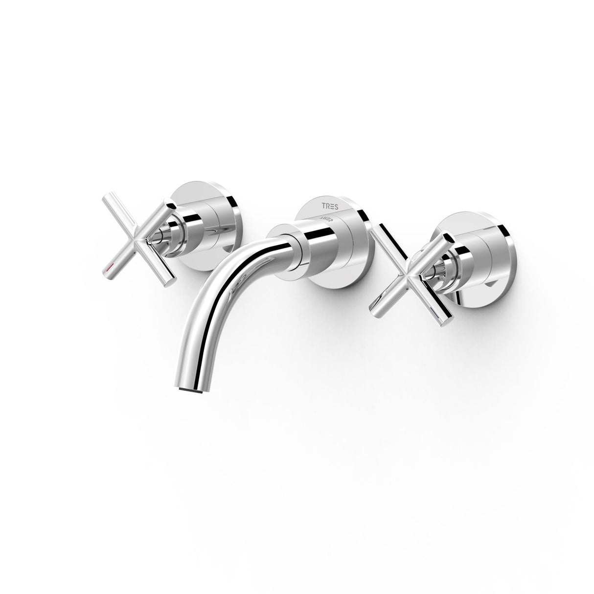 Baterie lavoar incastrata TRES Mont Blanc Crom Lucios