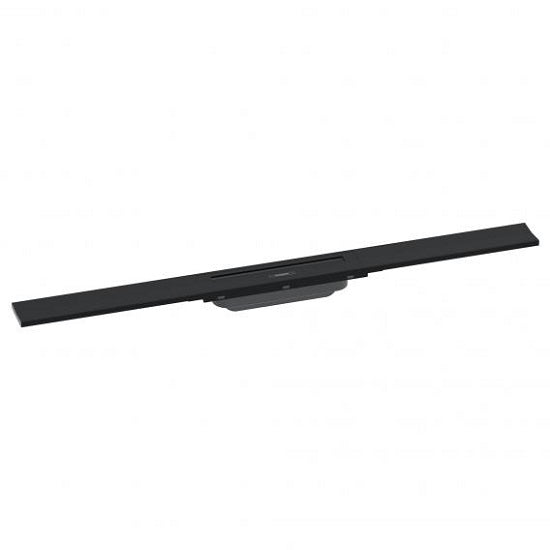 Raindrain Flex, Hansgrohe Rigola Dus Otel Inoxidabil Ajustabila 800 Mm (Necesita Ubox), Matt Black