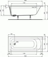 Cada Ideal Standard Acryl  Hotline 1600X700