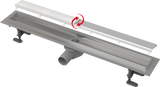 Canal De Scurgere Alca Apz13 Double, Fit And Go, Cu Gratar Simplu/Placi Ceramice, 750Mm, Otel Inoxidabil Mat