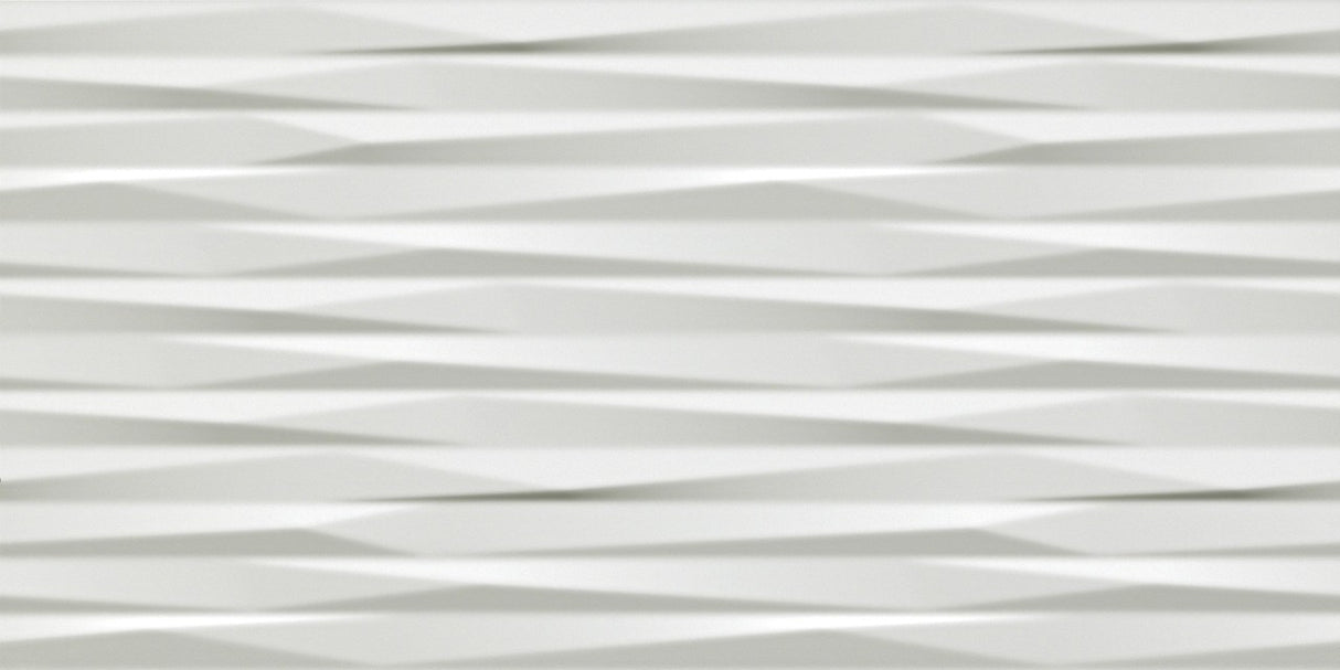 Faianta Atlas Concorde, 3D Wall Design Blade White, Aspect Uni, Mat, 40x80cm