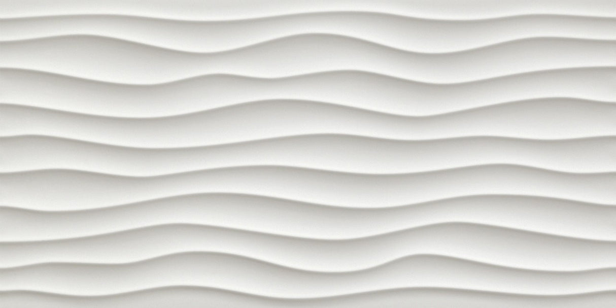 Faianta Atlas Concorde, 3D Wall Design Dune White, Aspect Uni, Mat, 40x80cm