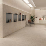Gresie Atlas Concorde, Boost Stone Ivory Matte, Aspect Piatra, Mat, 120X120 Cm