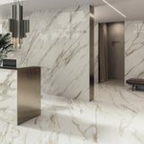 Gresie Atlas Concorde, Marvel Meraviglia Calacatta Bernini, Aspect Marmura, Lucios, 120X278 Cm