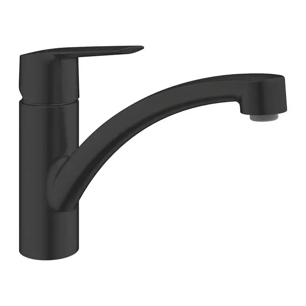 Baterie Bucatarie Grohe Start, Dus Extractibil, Negru Mat
