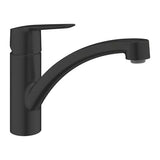 Baterie Bucatarie Grohe Start, Dus Extractibil, Negru Mat