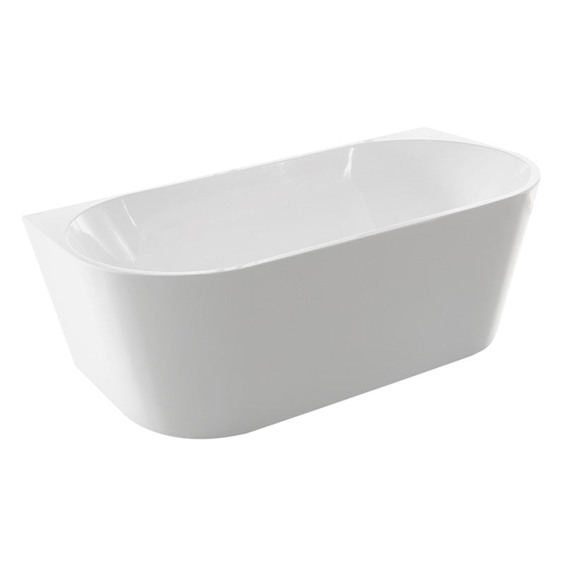 Cada freestanding WELLIS CALABRIA White MAT, 170x80x58 cm- 270 l , acril, scurgere inferioara +preaplin+sifon
