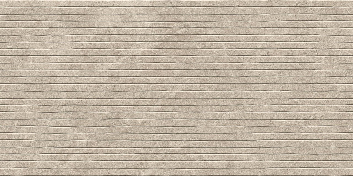 Gresie Atlas Concorde Solution, Dulith 3D Uneven Ivory, aspect Piatra, Mat, 40x80cm