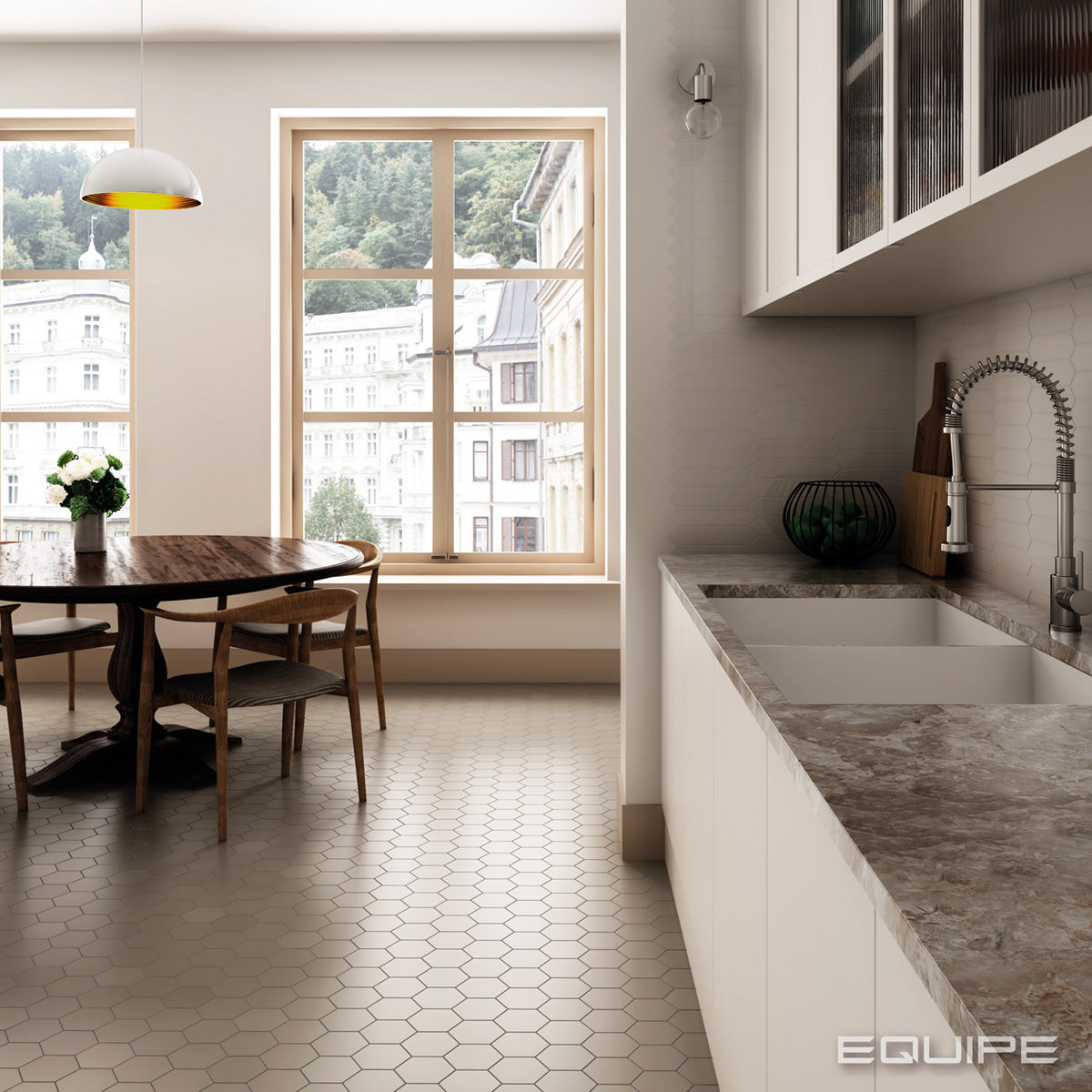 Faianta Equipe Kromatika Beige, Mat, Aspect Uni, 11,6x10,1cm