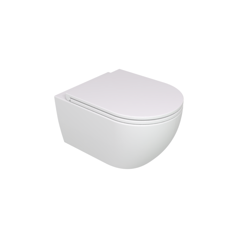 Vas Wc Like Gsg Suspendat Rimless, 52.5X36 Cm, Cu Sistem De Prindere Inclus, Alb Lucios
