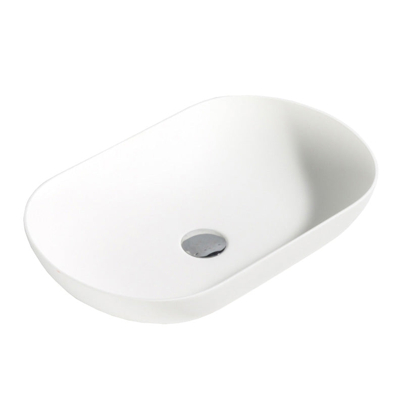 Lavoar pe blat WELLIS, MILETOS, 54x34x12 cm alb mat