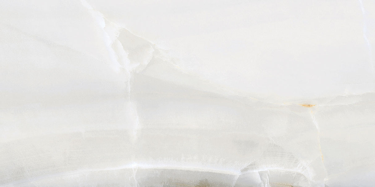 Gresie Tuscania White Marble Onice Perla, Aspect Marmura, Lucios, 60x120