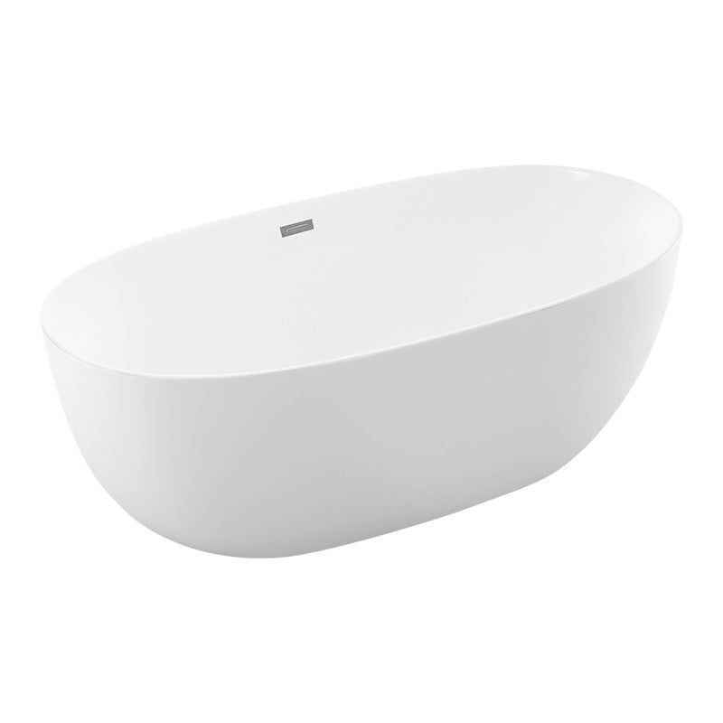 Cada freestanding WELLIS OVAL 160, dimensiuni 160x78x58 cm - 240 l, acril cu pereti dubli, grosime strat acrilic 4-5 mm, scurgere inferioara+preaplin+sifon