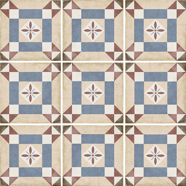 Gresie Equipe, Art Nouveau Decor Lys Colours, Mat,  20x20cm