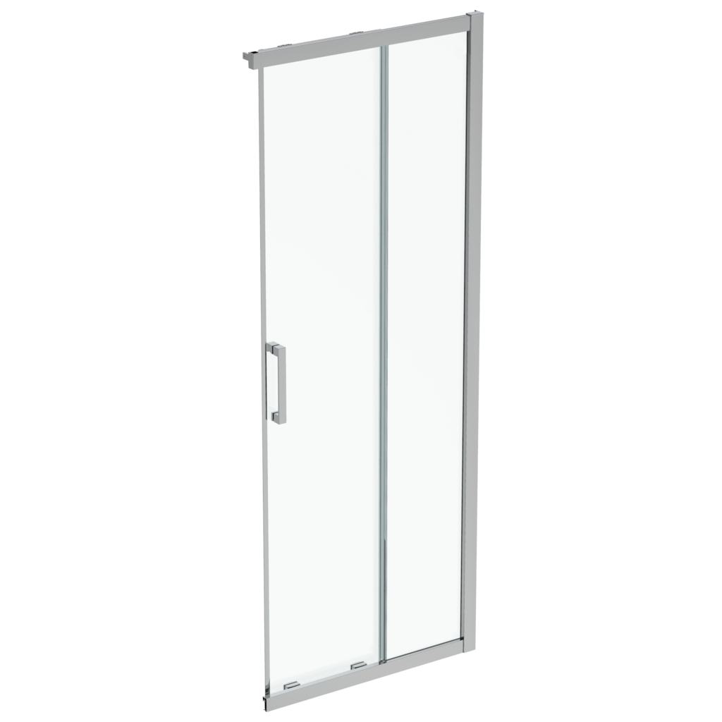 Cabina De Dus Ideal Standard Patrata Connect 2, 90X90Cm, H. 195, Usi Culisante, Sticla 6Mm Tratata Idealclean, Profil Crom (Necesar 2 Buc Pt A Forma O Cabina)