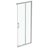 Cabina De Dus Ideal Standard Patrata Connect 2, 80X80Cm, H. 195, Usi Culisante, Sticla 6Mm Tratata Idealclean, Profil Crom (Necesar 2 Buc Pt A Forma O Cabina)