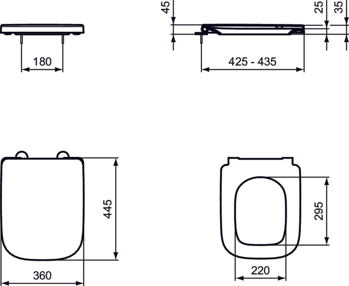 Capac Ideal Standard Wc I.Life B, Soft-Close