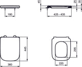 Capac Ideal Standard Wc I.Life B, Soft-Close