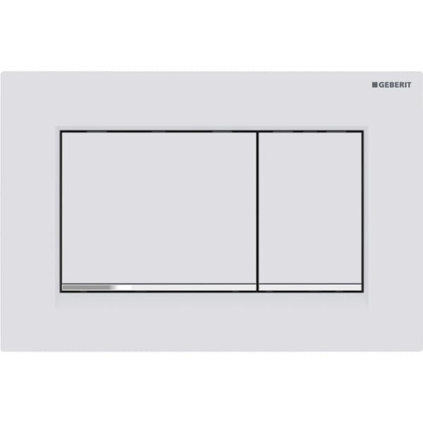 Clapeta Actionare Rezervor Incastrat Geberit Sigma 30 Alb Mat Lacuit-Crom Easy To Clean