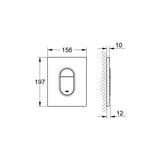 Clapeta Actionare Rezervor Incastrat Grohe Arena Cosmopolitan Crom
